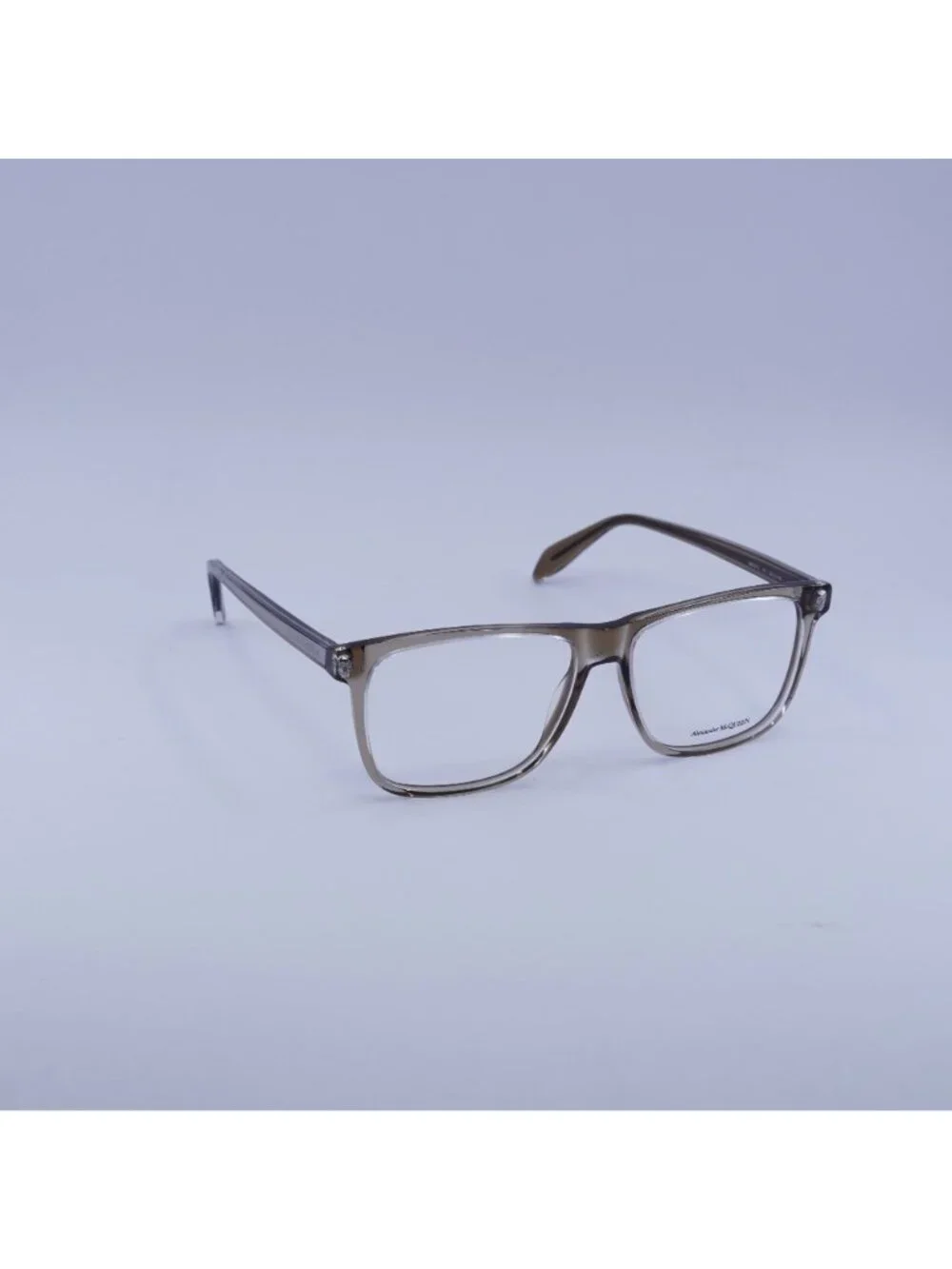 Alexander McQueen AM0247O 002 Eyeglasses Transparent Brown 56mm